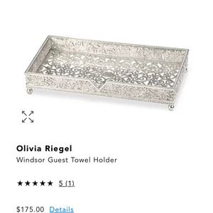 Olivia Riegel Windsor Gest Napkin/Towel Holder, NIB